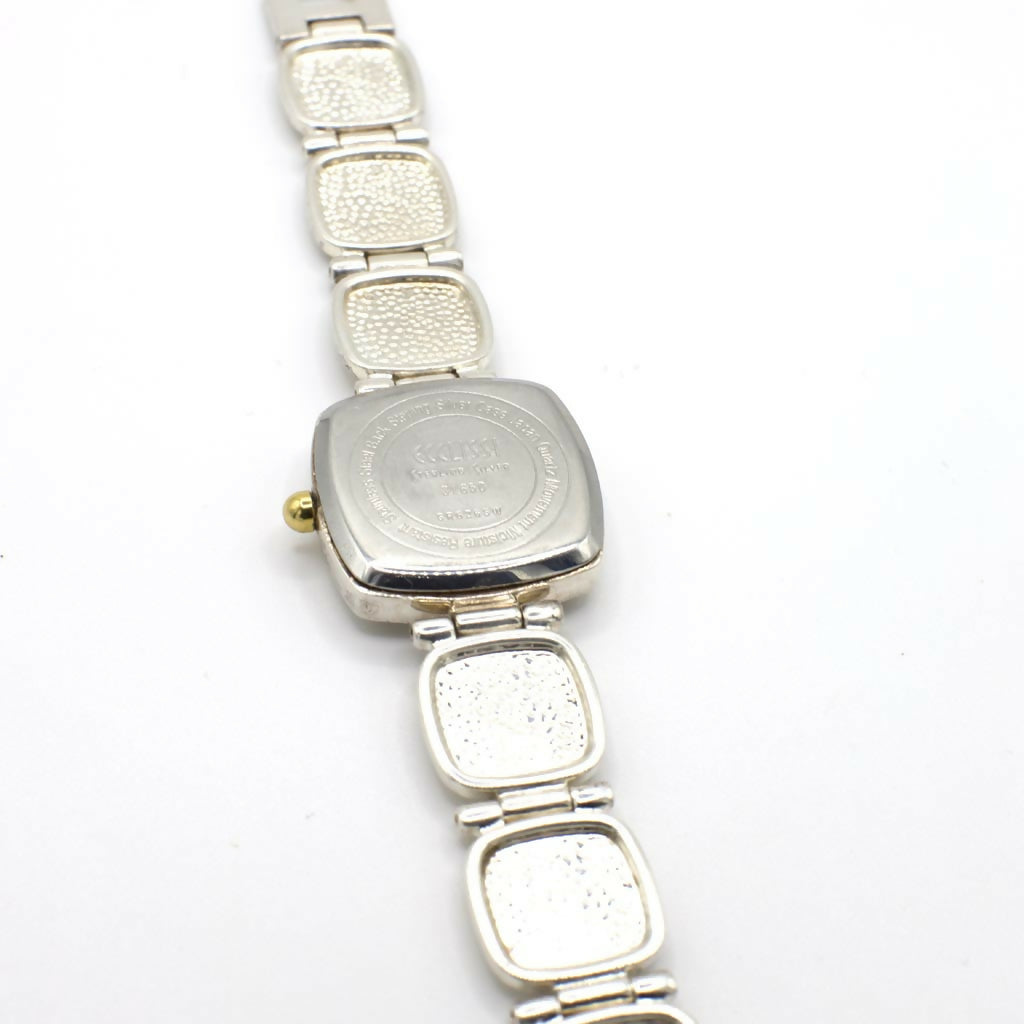 Vintage Ecclissi Genuine Mother of Pearl and Sterling Silver Watch