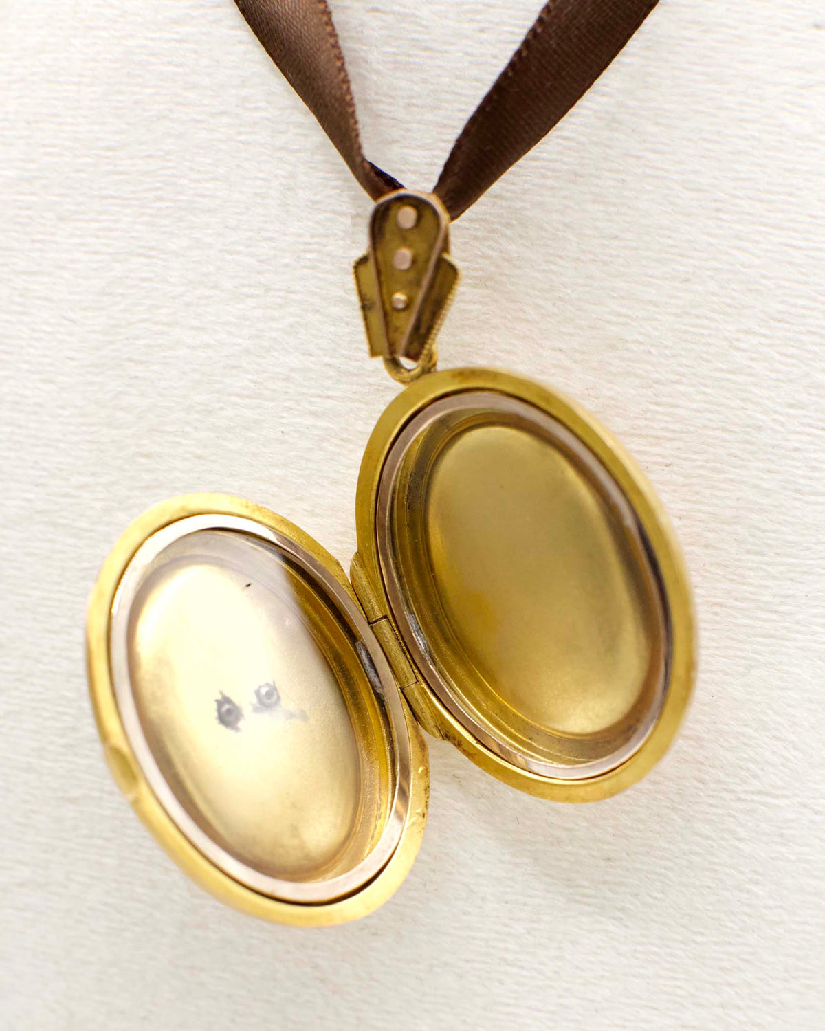 Victorian Locket With Seed Pearls In 12K Yellow Gold