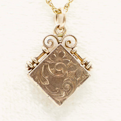 Antique Wightman & Hough Co. Circa 1890 Victorian 12K Gold Filled Album Locket
