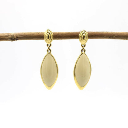 Vintage Gold Tone Trifari Dangle Earrings