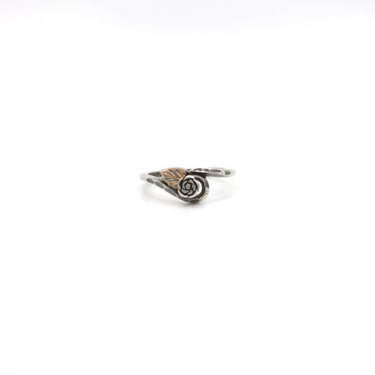 Vintage Black Hills Gold and Sterling Silver Ring