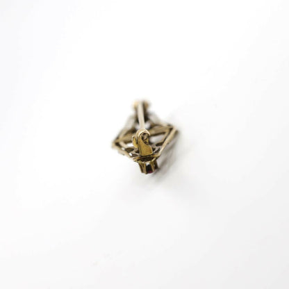 Antique 1910's E.L Spencer Co Genuine Freshwater Pearl Brooch Pin In 10K Yellow Gold