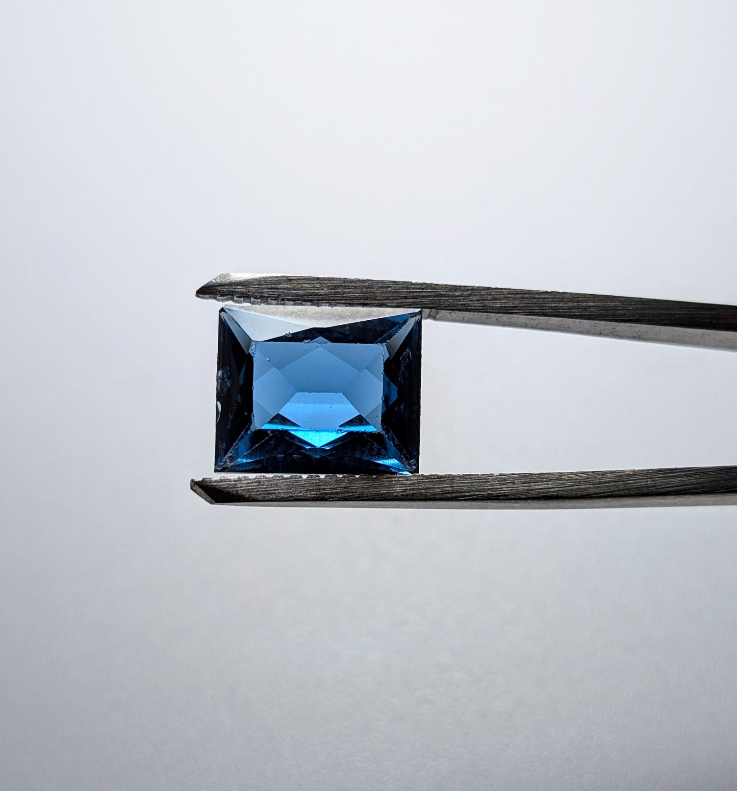 Large Genuine London Blue Spinel Baguette Cut 6.5 Carat 12mm x 9.9mm Loose Gemstone