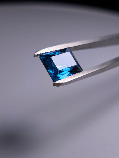 Large Genuine London Blue Spinel Baguette Cut 6.5 Carat 12mm x 9.9mm Loose Gemstone