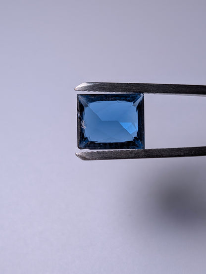 Large Genuine London Blue Spinel Baguette Cut 6.5 Carat 12mm x 9.9mm Loose Gemstone