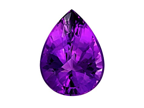 1.56 Carat Pear Cut Grape Purple Genuine Amethyst Loose Gemstone