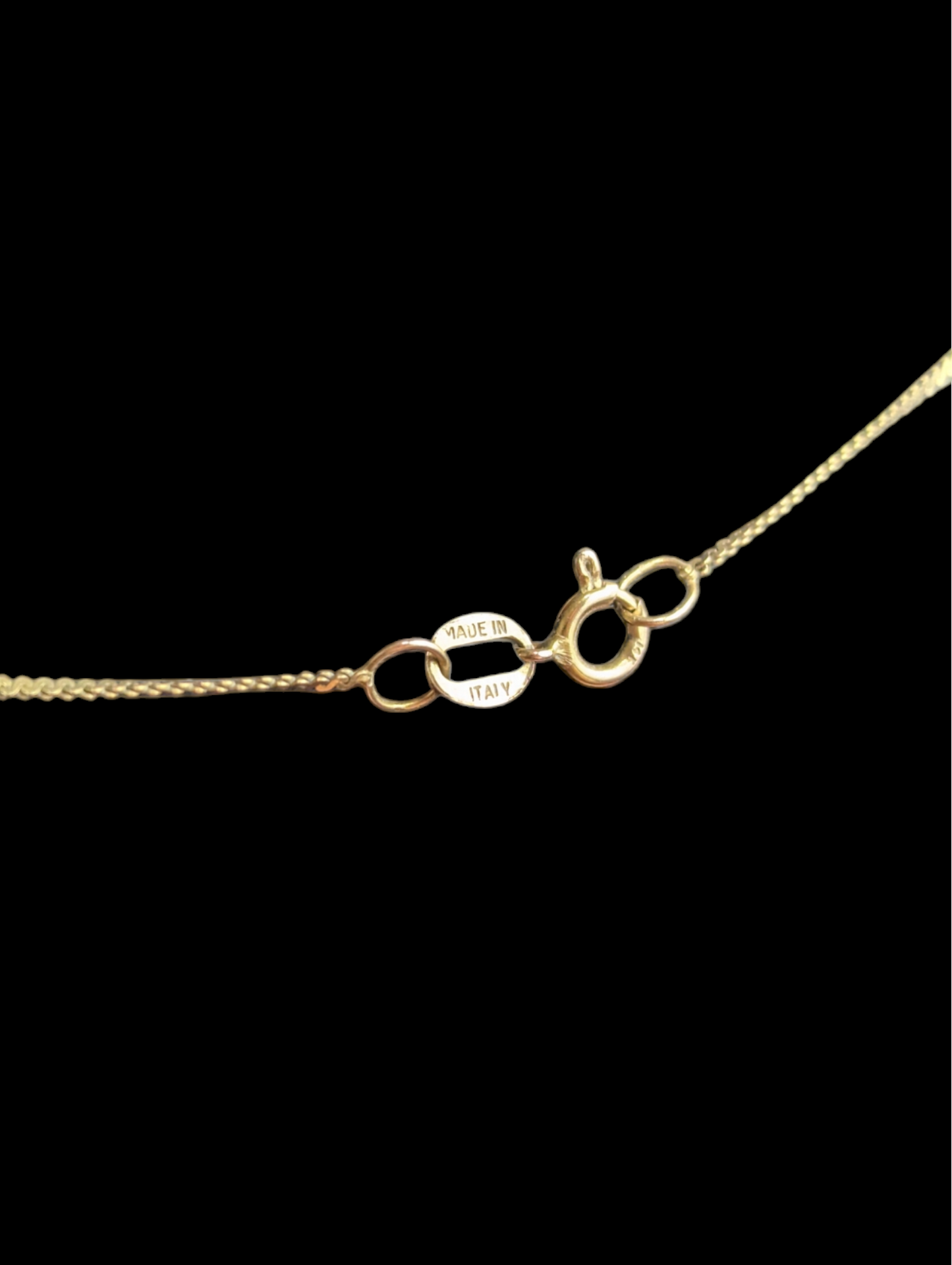 Vintage 14k Serpentine S Link Gold Delicate Chain Necklace Made in Italy