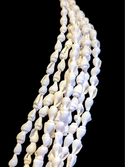 Multi Strand Vintage Dovetail Seashell Lei a Necklace