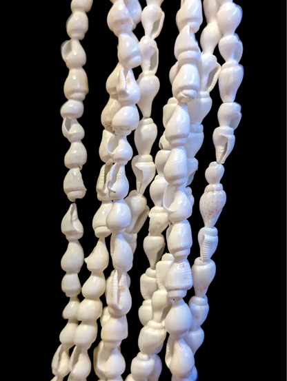 Multi Strand Vintage Dovetail Seashell Lei a Necklace