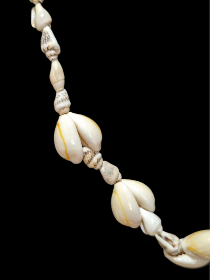 Vintage Cowrie and Seashell Necklace