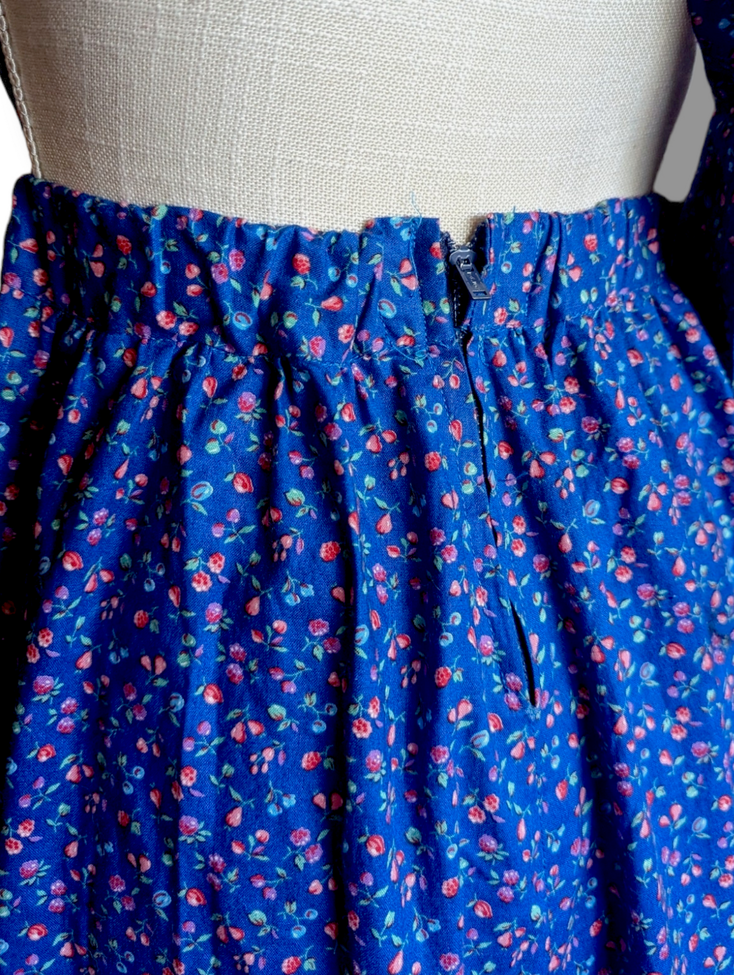 Mid-Century Modern Mixed Fruit Country Prairie Apron Dress Overalls