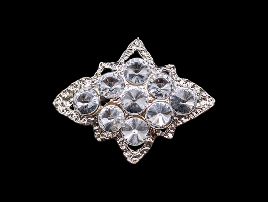 1960s Brilliant Star Crystal Rhinestone Brooch Pin