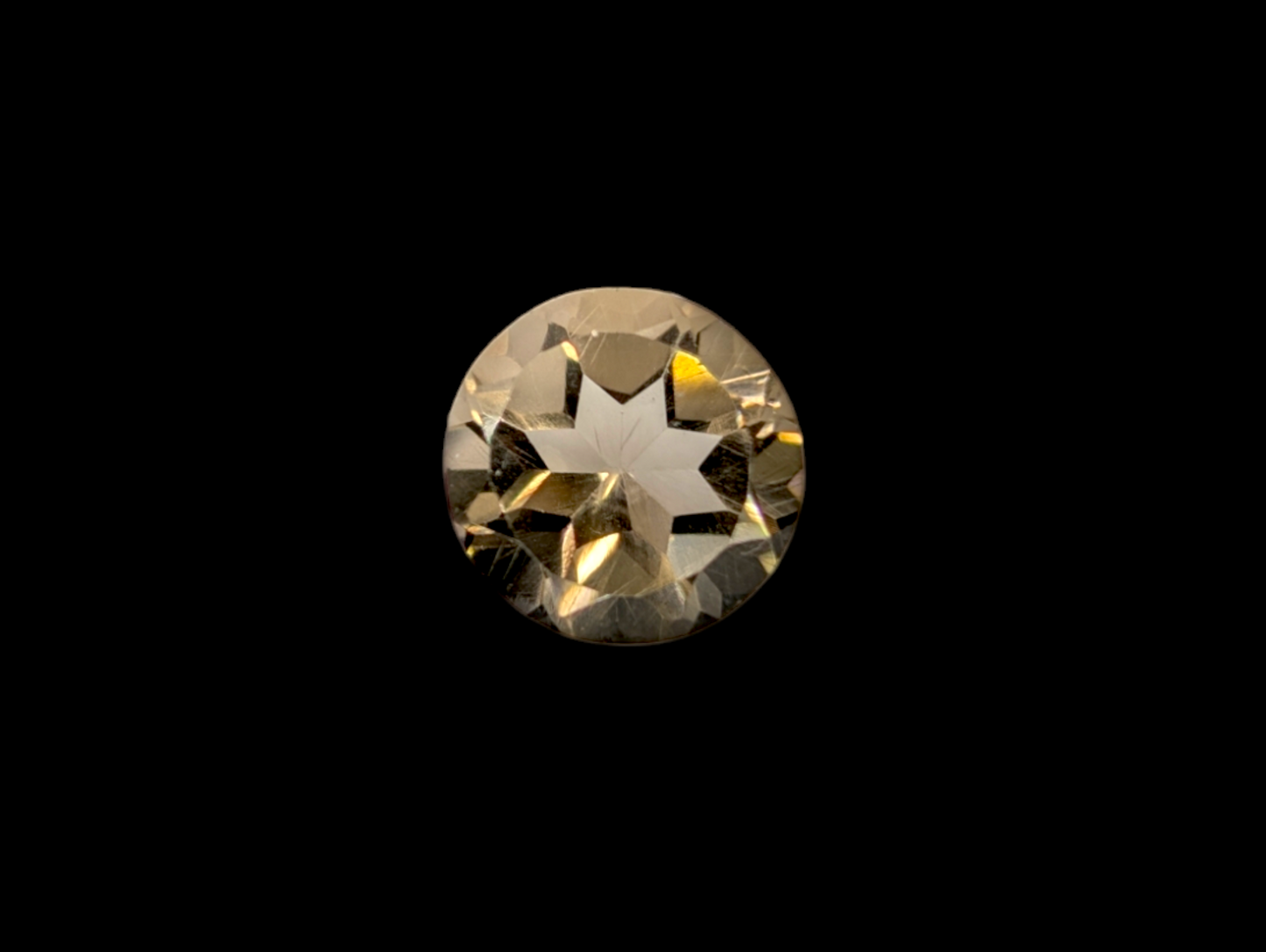 3.4 Carat Round Cut Genuine Imperial Topaz Loose Gemstone