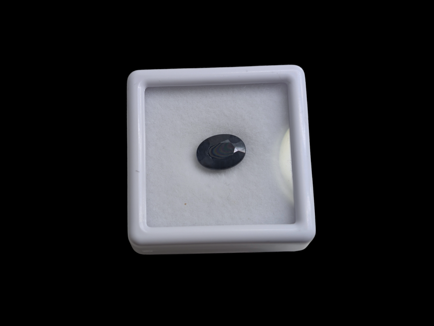 1.9 Carat Oval Cut Earth Mined Midnight Blue Genuine Sapphire Loose Gemstone