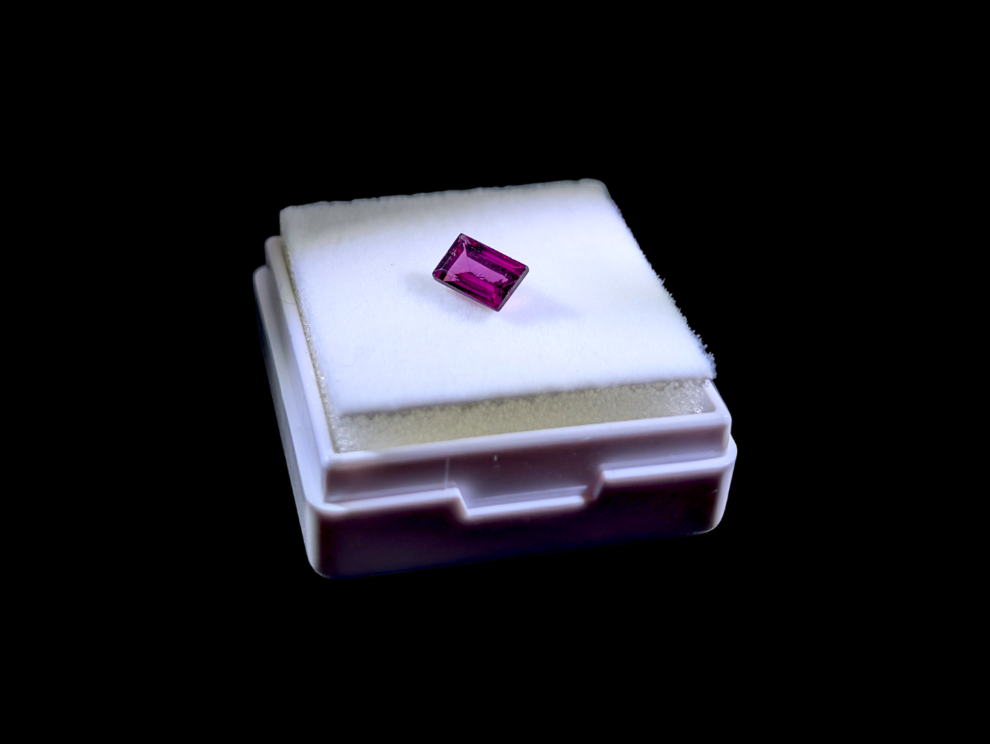 Baguette Cut .75 Carat Genuine Rhodolite Garnet