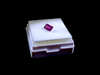 Baguette Cut .75 Carat Genuine Rhodolite Garnet