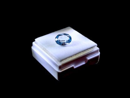 2.15 Carat Oval Cut Genuine Swiss Blue Topaz Loose Gemstone