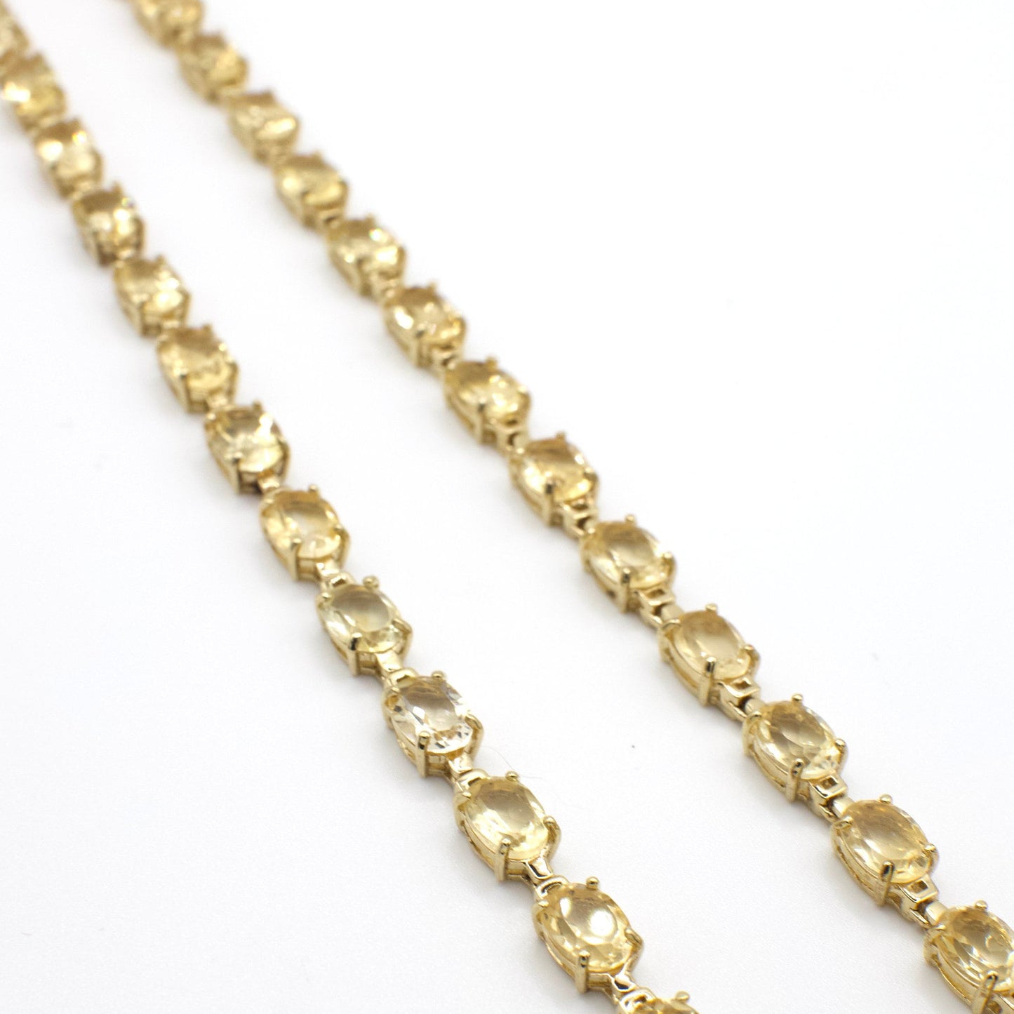 Vintage Genuine Spinel Gold Tone Gemstone Necklace