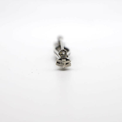 Vintage Art Deco Style Gemstone Sterling Silver Filigree Bar Pin