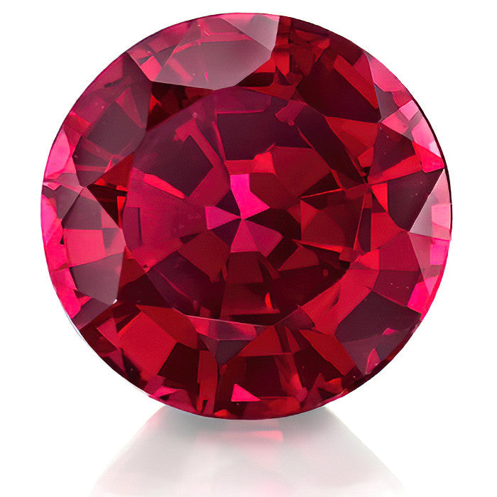 Round Brilliant Cut Genuine Ruby Loose Gemstone
