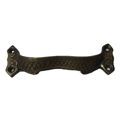 Antique Trunk Lid Lift Cast Brass or Cast Iron, 1-1/4" High x 4-1/8" Wide, Includes Fasteners