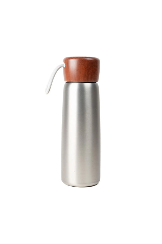 Stainless Steel Insulated Tumbler With Wooden Lid
