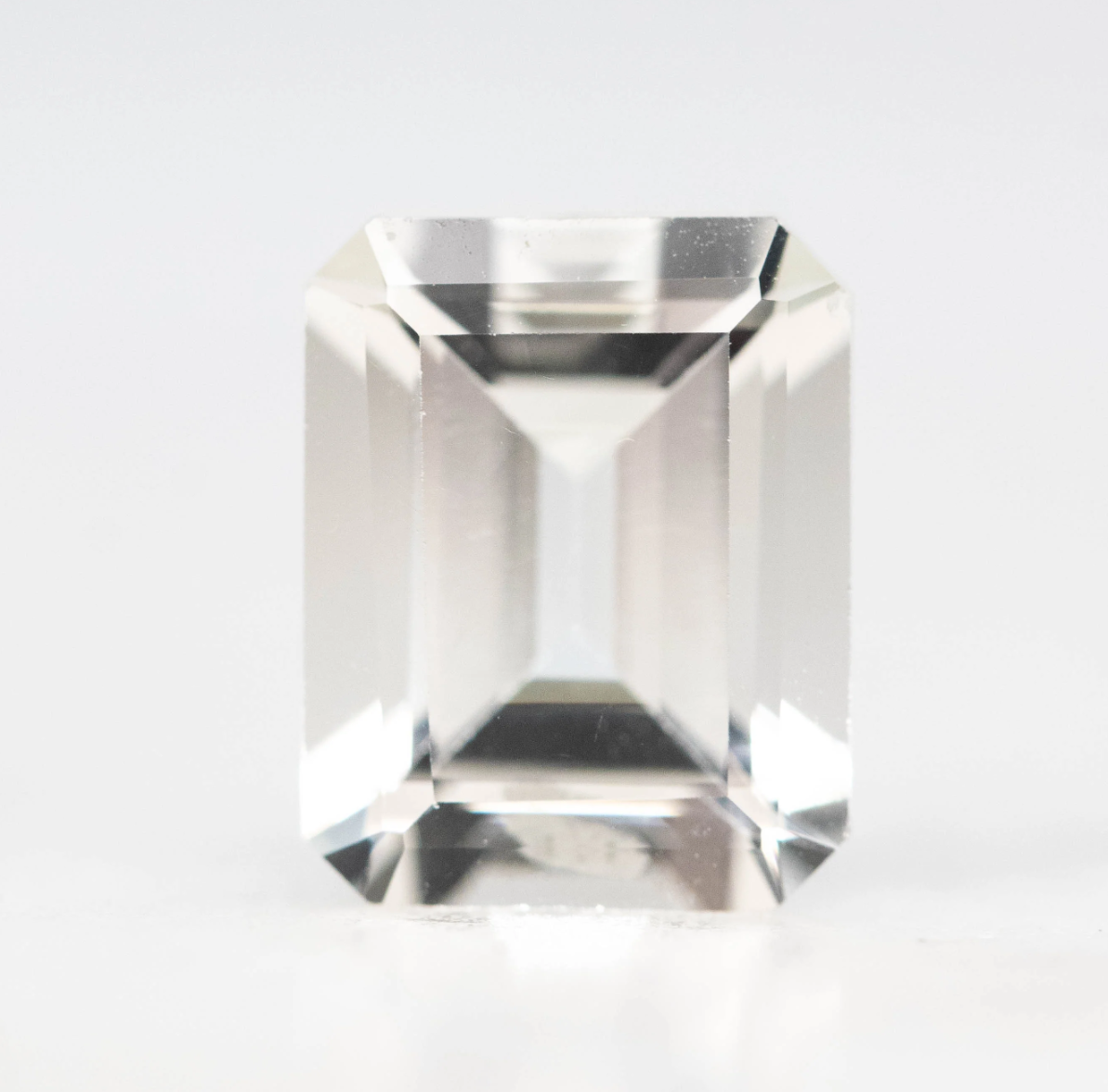 Emerald Cut White Genuine Topaz Loose Gemstones