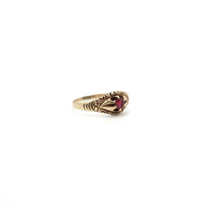 Vintage 10K Yellow Gold Gemstone Ring
