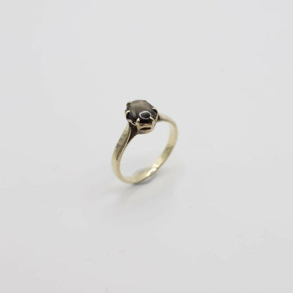 Vintage Genuine Earth Mined Brown Star Sapphire in 14K Yellow Gold