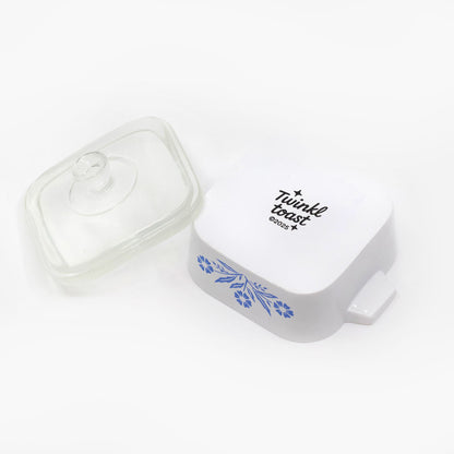 Mini Cornflower Trinket Box – Corning Ware–Inspired Casserole