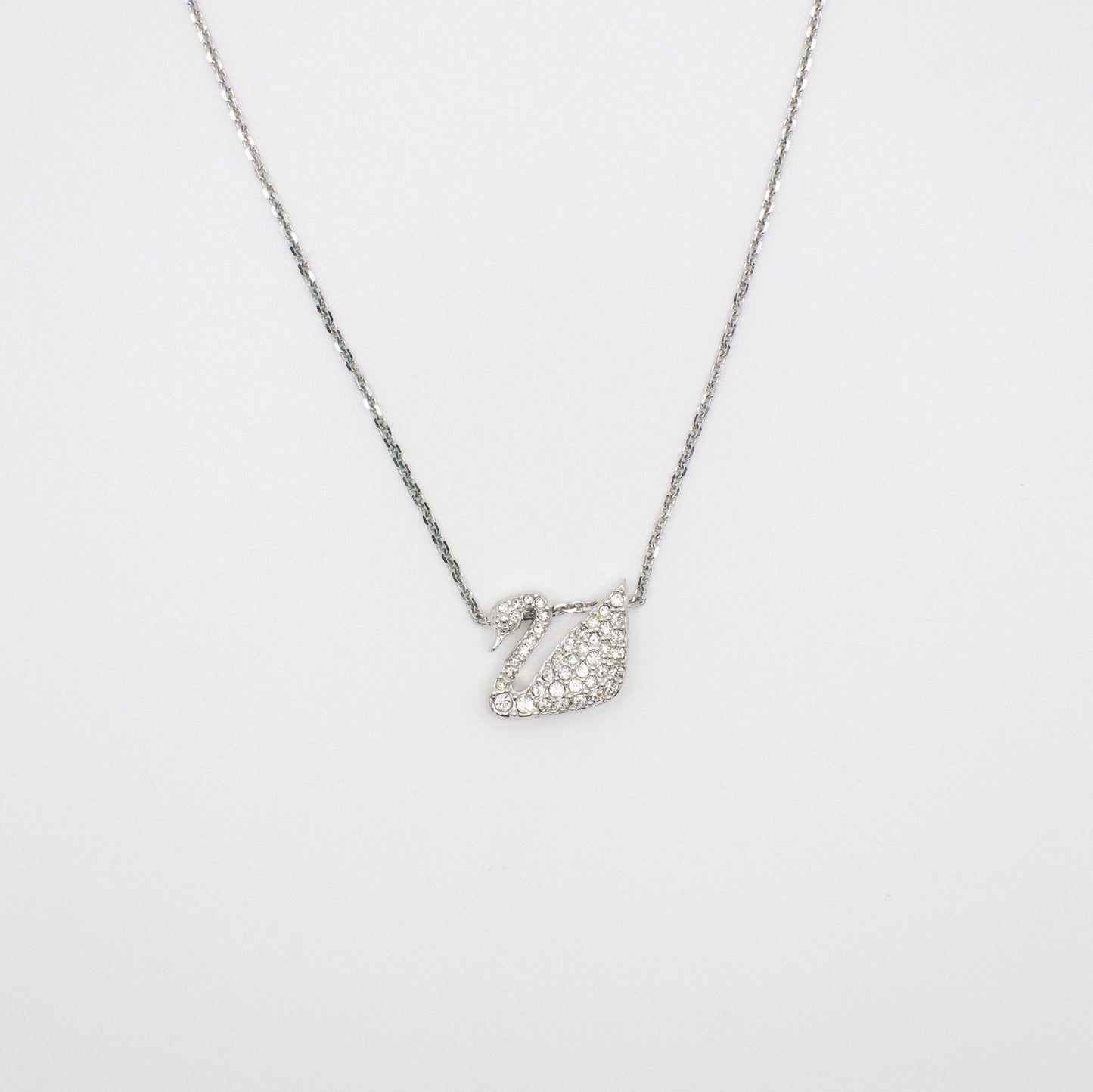 Vintage Swarovski Crystal Swan Necklace