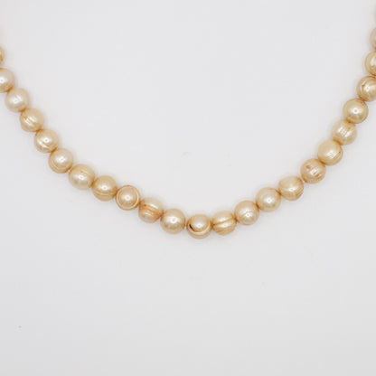 Vintage Genuine Soft Pink Pearl Necklace