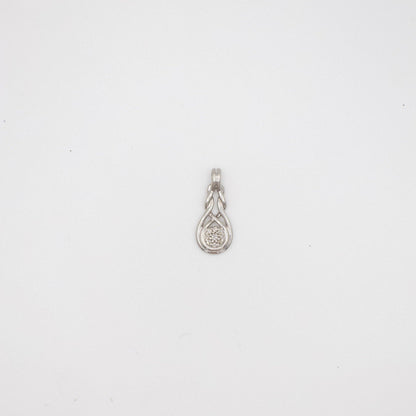 Vintage Genuine Diamond and Sterling Silver Pendant