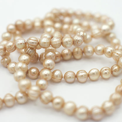 Vintage Genuine Soft Pink Pearl Necklace