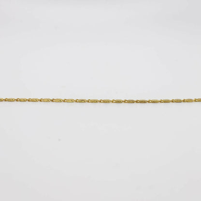 Vintage 18K Gold Plated 2mm Chain Necklace