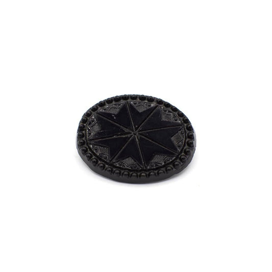 Antique Victorian Simulated Jet Brooch