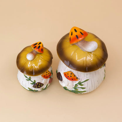 Merry Mushroom-Inspired 70s Hand-Painted Set