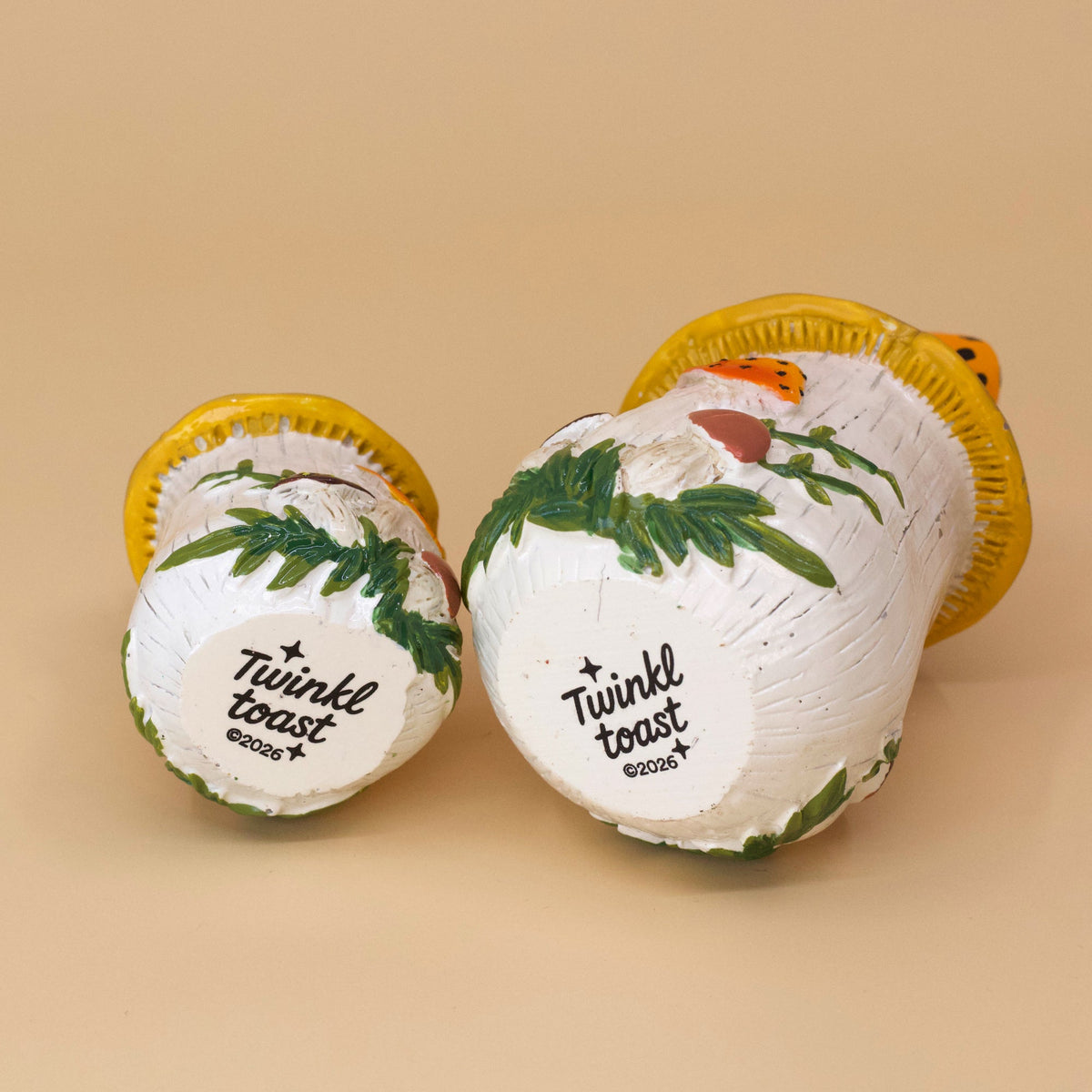 Merry Mushroom-Inspired 70s Hand-Painted Set