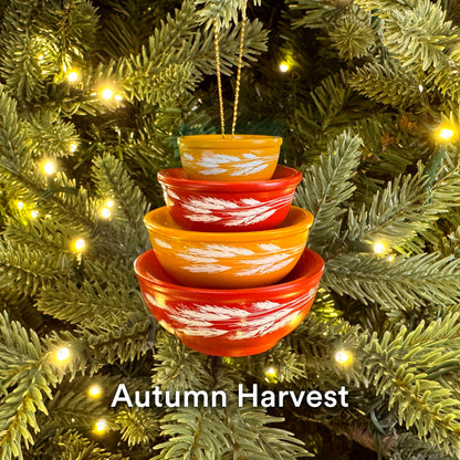 Mini Pyrex-Inspired Bowl Ornament | Retro Christmas Tree Decor