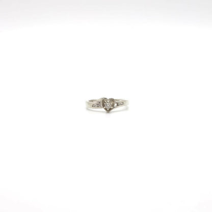 Vintage Genuine Diamond Heart Promise Ring