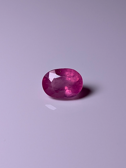 Earth Mined Genuine Pink Sapphire Oval Cut 1.4 Carat 7.1mm x 5.1mm Loose Gemstone