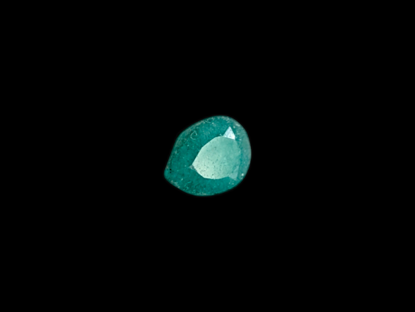 Rugged Pear Cut Earth Mined Genuine Emerald Loose Gemstone