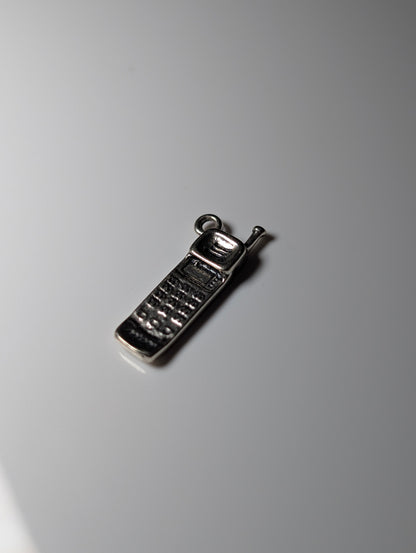 Vintage Handheld Nokia Style Retro Phone Sterling Silver Charm