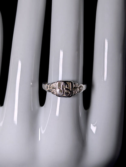 Vintage Celtic Knot Sterling Silver Stackable Band Ring