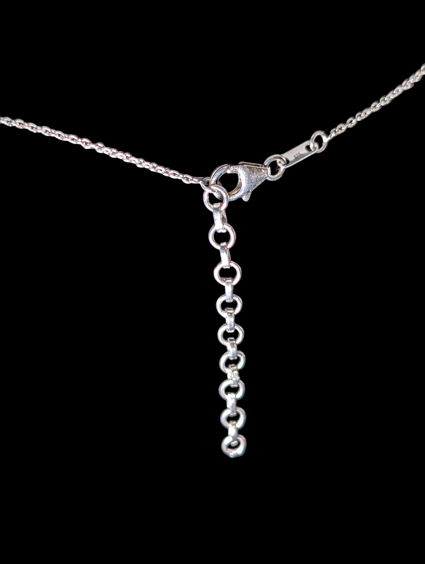 Vintage Inspired Elegant Genuine Tanzanite and White Zircon Sterling Silver Dangle Necklace