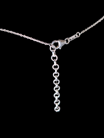 Vintage Inspired Elegant Genuine Tanzanite and White Zircon Sterling Silver Dangle Necklace