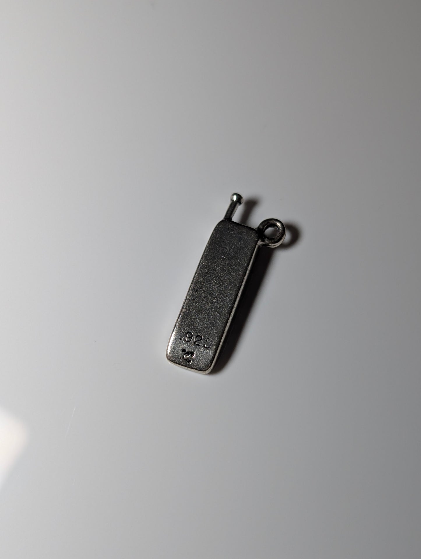 Vintage Handheld Nokia Style Retro Phone Sterling Silver Charm