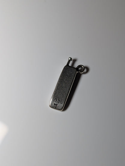 Vintage Handheld Nokia Style Retro Phone Sterling Silver Charm
