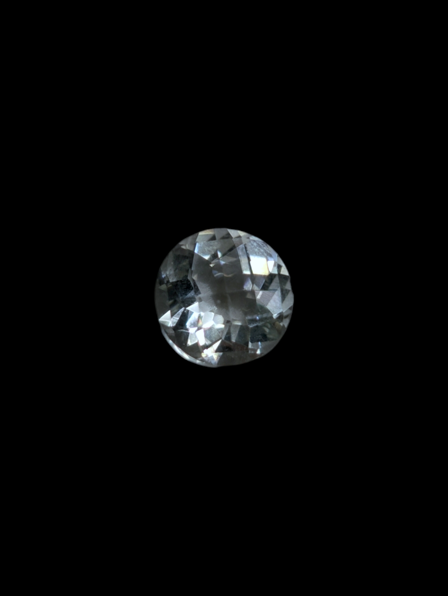 1.85 Carat Round French Rose Cut Genuine Aquamarine Loose Gemstone