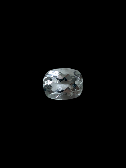 2 Carats Rectangular Cushion Cut Genuine Aquamarine Loose Gemstone